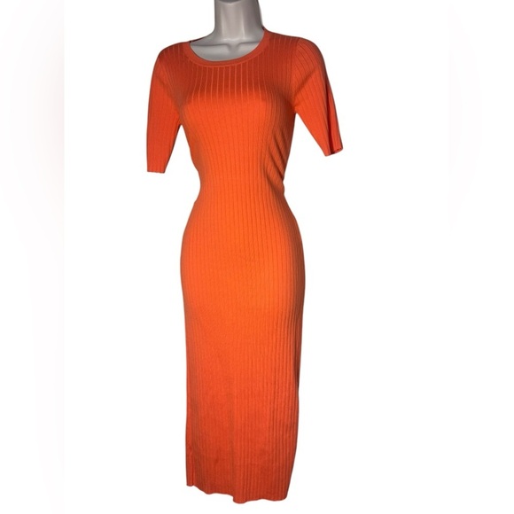 LOFT Ribbed Elbow Sleeve Maxi Dress Soft & Flattering Fit! Small petite - Picture 5 of 15